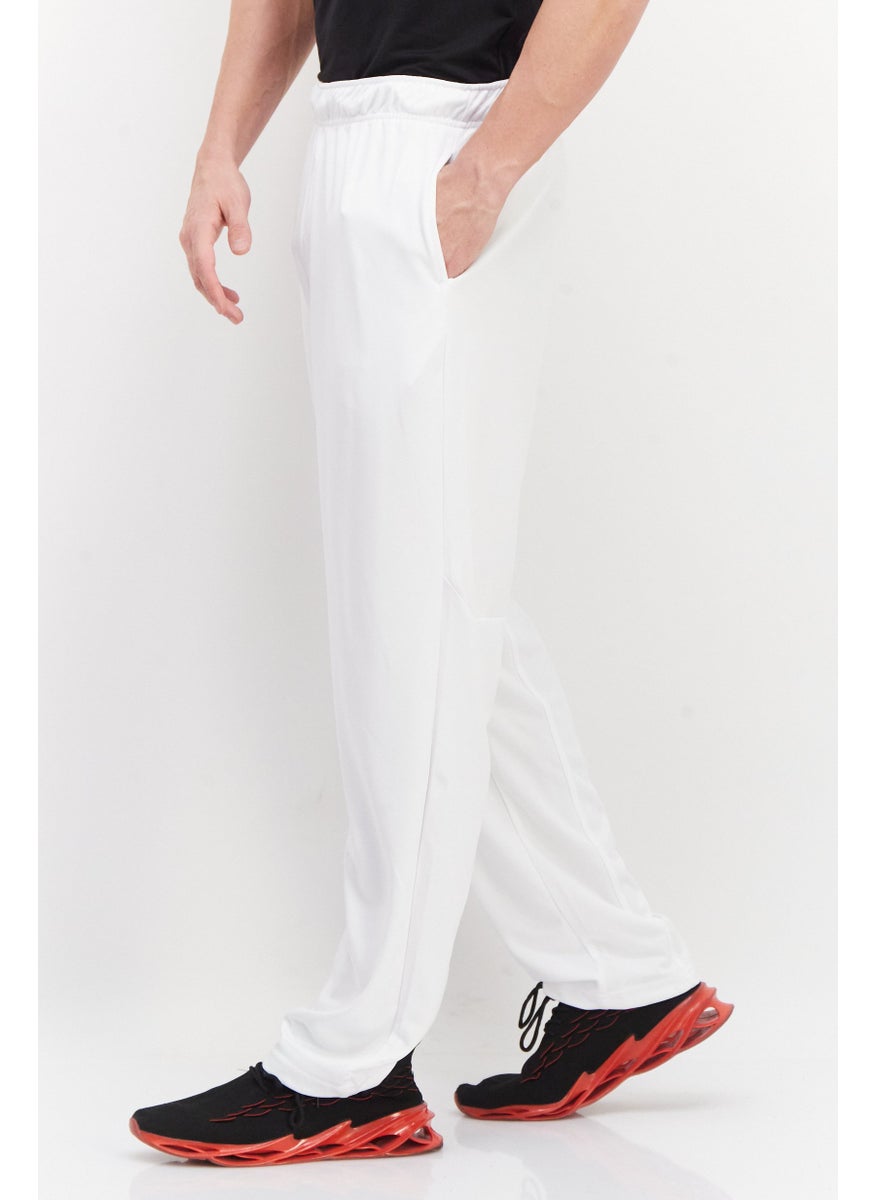 CASTORE - Men Sportswear Fit Plain Training Sweatpants, White - Image 1