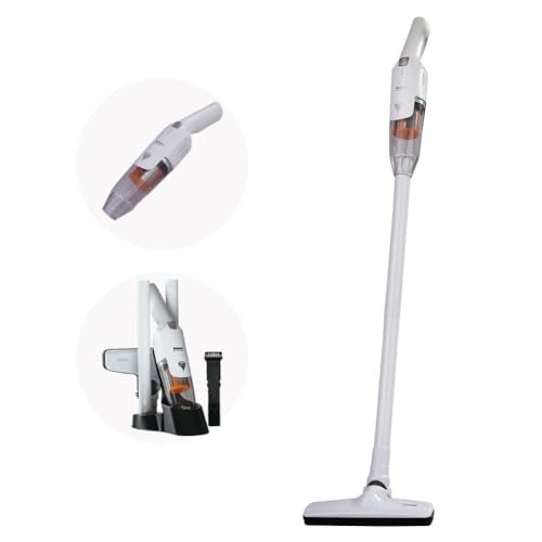 Balzano Tornado Cordless Vacuum Cleaner, Vacuum Cleaner for Home, 2-in-1 Portable Car Vacuum Cleaner, Multi-Purpose & Ultra Lightweight, Powerful Suction to Clean in One-Go, Extra Long Battery (White) - Image 1
