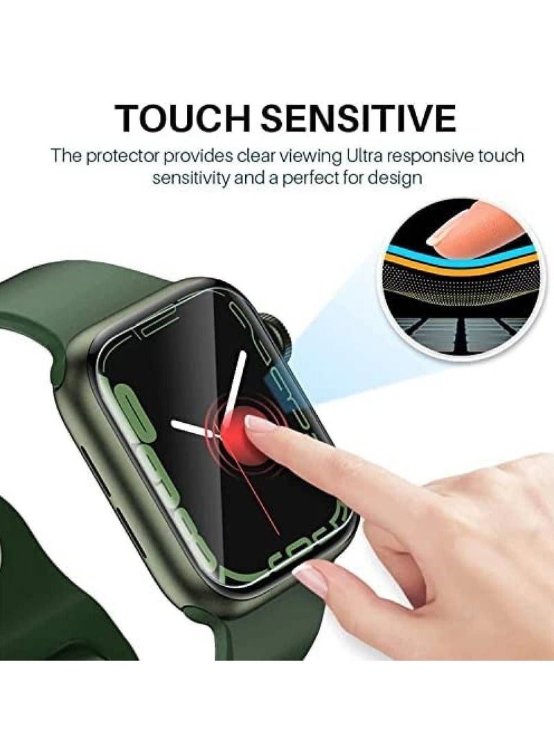 Screen Protector Compatible with Apple Watch Series 7, Anti scratch PMMA screen protector 45 mm - Image 3