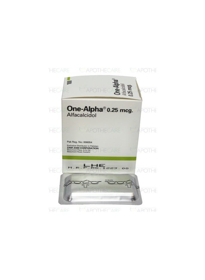 one alpha 0.25 mcg 100 cap