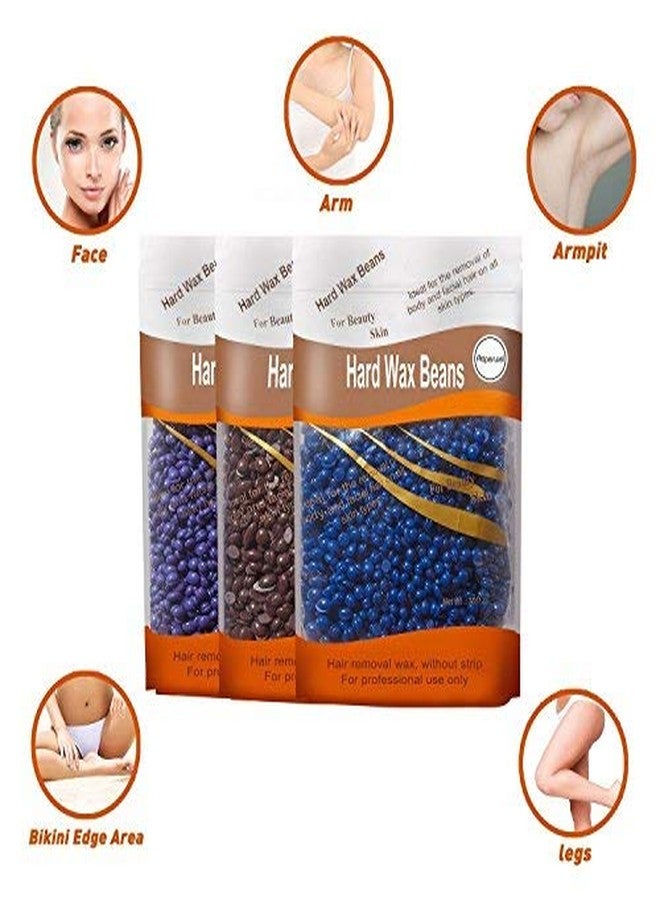 فولي أكياس شمع الجسم الصلبة بالكامل، لإزالة الشعر للرجال والنساء، لإزالة شعر الساقين والذراعين والوجه والجسم، عبوة 100 غرام. - Image 4