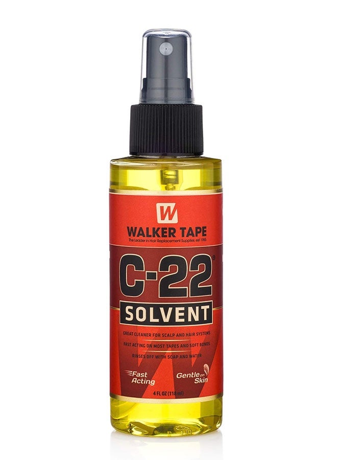 Walker Tape C-22 Solvent 118ml, Wig Glue Remover Spray, Lace Wig Glue and Toupee Tape Remover, Bold Hold Glue Remover - Image 1