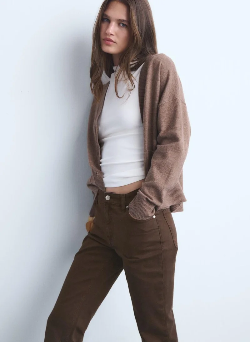 MANGO  Sienna flared cropped jeans for Women | Best Price UAE