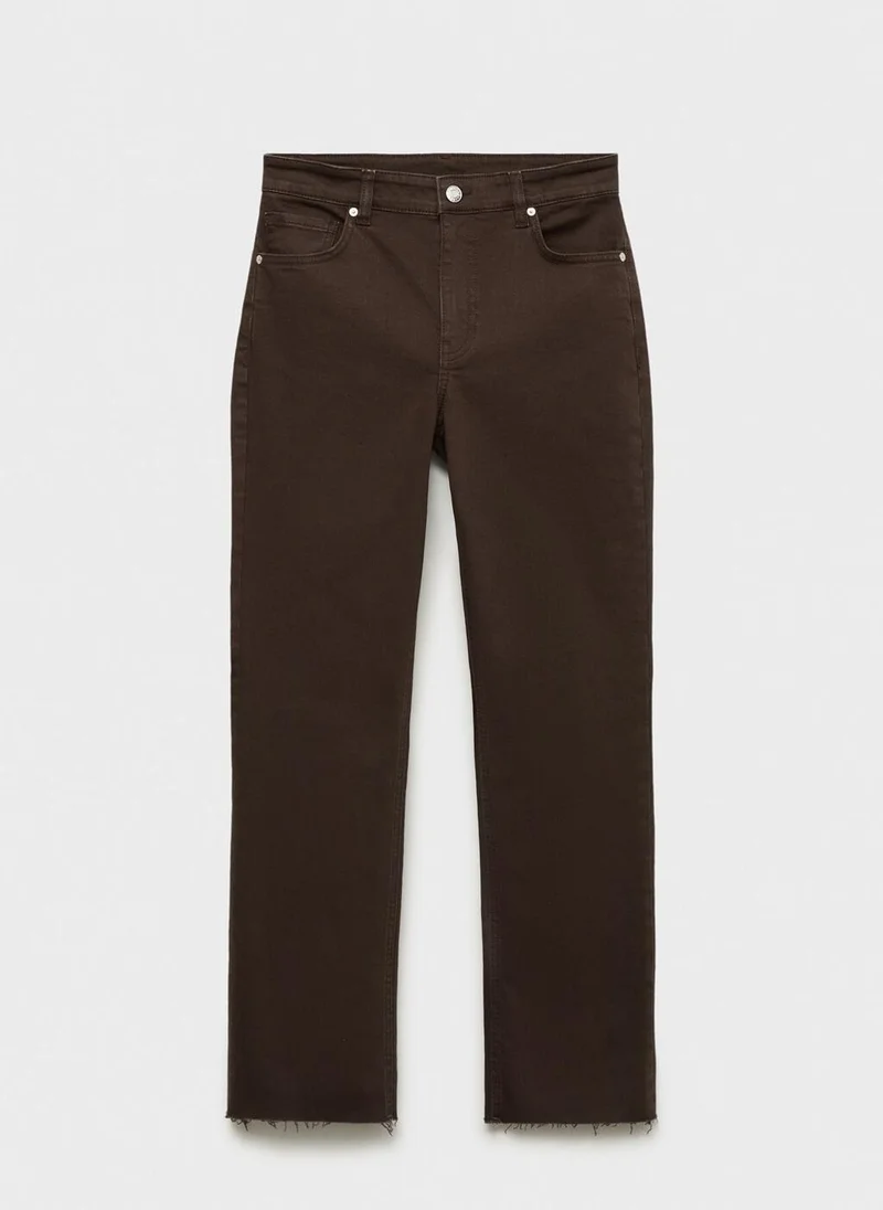 MANGO  Sienna flared cropped jeans for Women | Best Price UAE