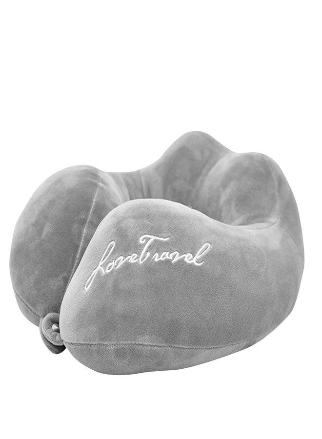 Metro Love Travel Soft Memory Foam Pillow for Car, Bus, Train & Flight | Ergonomic Neck Support Cushion for Comfortable Travel | Soft & Lightweight Travel Pillow - Image 1