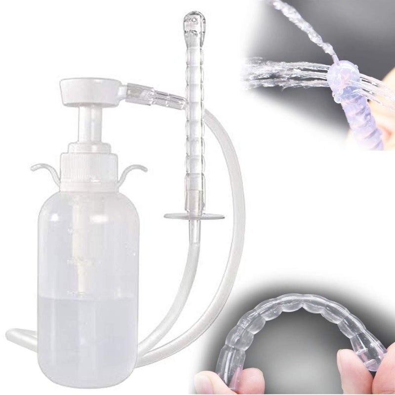 SOLARAE Vaginal Cleansing System 300ml, Reusable Feminine Hygiene Rinse Bottle with Manual Pressure Pump, 4.6 Inch Nozzle, Portable Personal Cleaner - Image 2