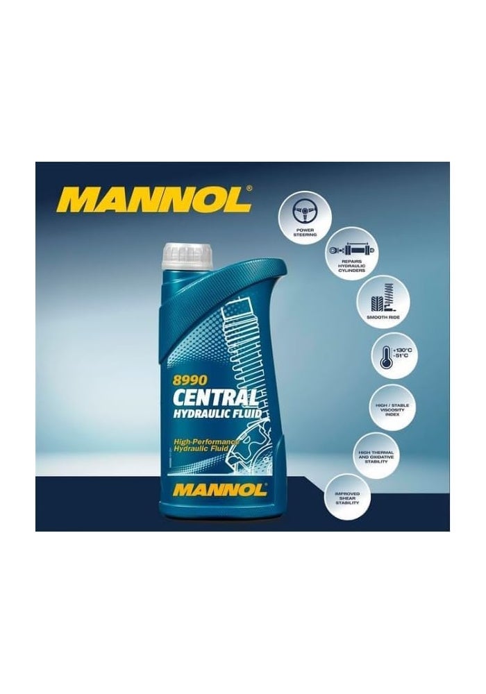 MANNOL 8990 - Car Central Hydraulic Fluid For Power Steering Suspension Systems Shock Absorbers Air conditioning Pumps - 500 ml - Image 3