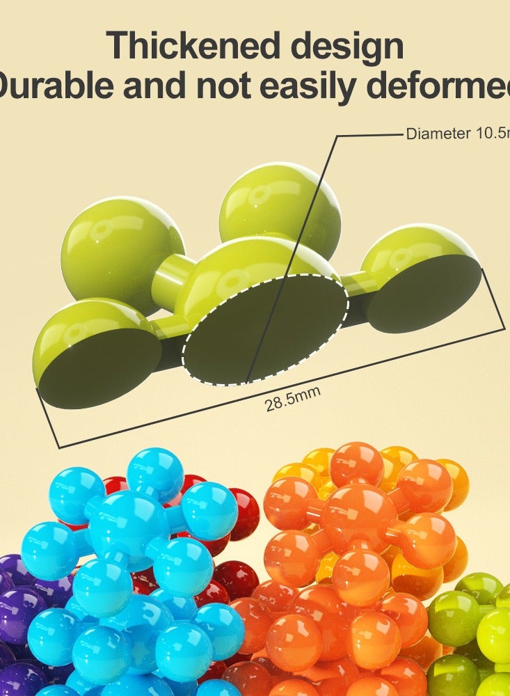 DIY plum blossom building blocks magnetic parent-child puzzle assembly toys 80 pieces - Image 3