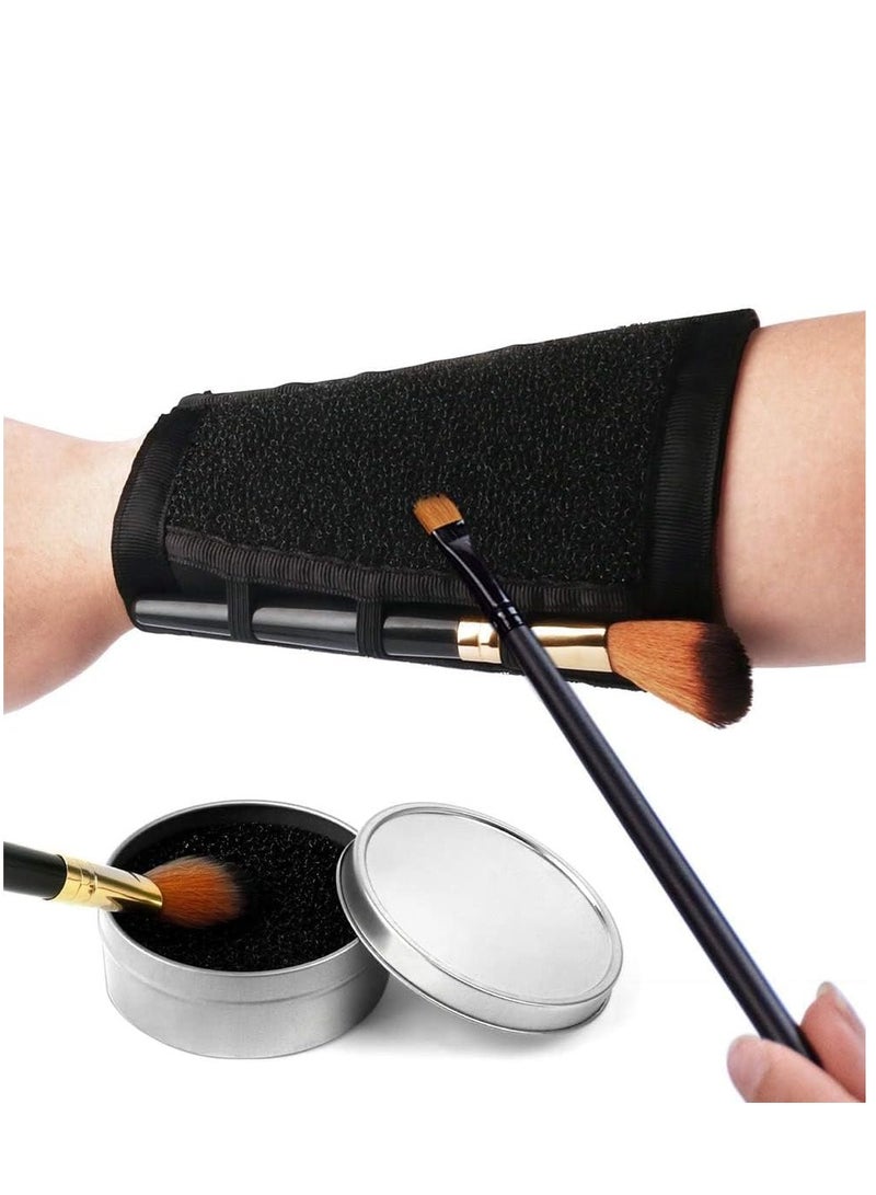 KASTWAVE Makeup Brushes Color Removal Cleaner Sponge + Switch Armband Cleaner Arm Sponge 2 in 1 Set - Image 1