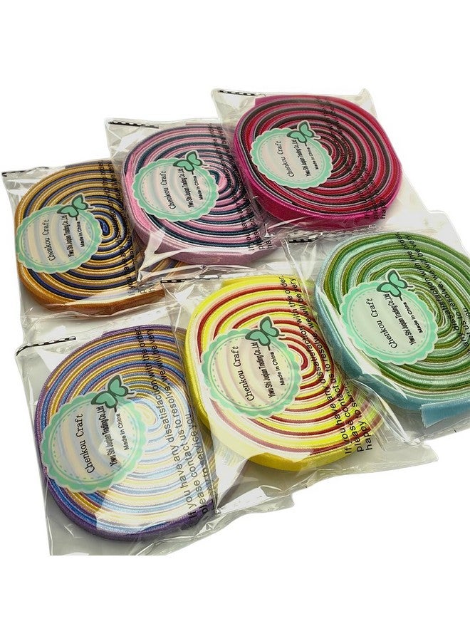 شينكو كرافت شريط مخملي 30 ياردة 3/8 بوصة إجمالي 30 لونًا مجموعة متنوعة (متعددة الألوان 3/8 بوصة (10 مم)) - Image 4