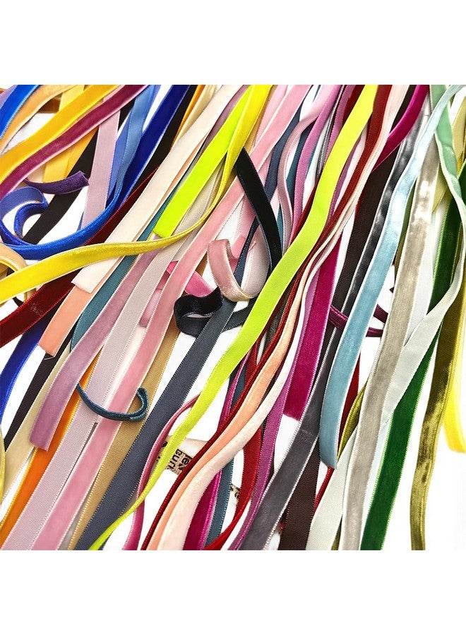 شينكو كرافت شريط مخملي 30 ياردة 3/8 بوصة إجمالي 30 لونًا مجموعة متنوعة (متعددة الألوان 3/8 بوصة (10 مم)) - Image 5
