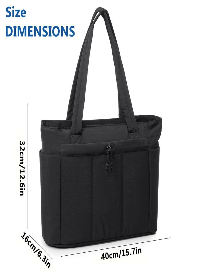 Geelyda Tote Bag for Women, Lightweight Puffy Tote Bag with Compartments Quilted Shoulder Bag Handbag for Travel, Work, Gym - Image 4