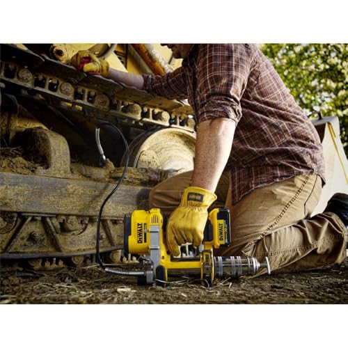DEWALT مسدس شحم DEWALT 20V MAX، لاسلكي، خرطوم بطول 42 بوصة، 10,000 PSI، زناد سرعة متغيرة، أداة فقط (DCGG571B) - Image 5