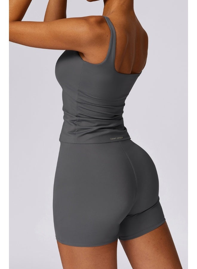 KAWN.YOGA KAWN YOGA Womens High Waist Contour Seamless Workout Sport Yoga Shorts Tummy Control - Image 2
