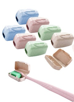 Generic 8-Piece Travel Toothbrush Head Cover Caps Multicolour  - Image 1
