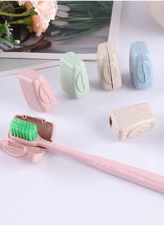 Generic 8-Piece Travel Toothbrush Head Cover Caps Multicolour  - Image 2