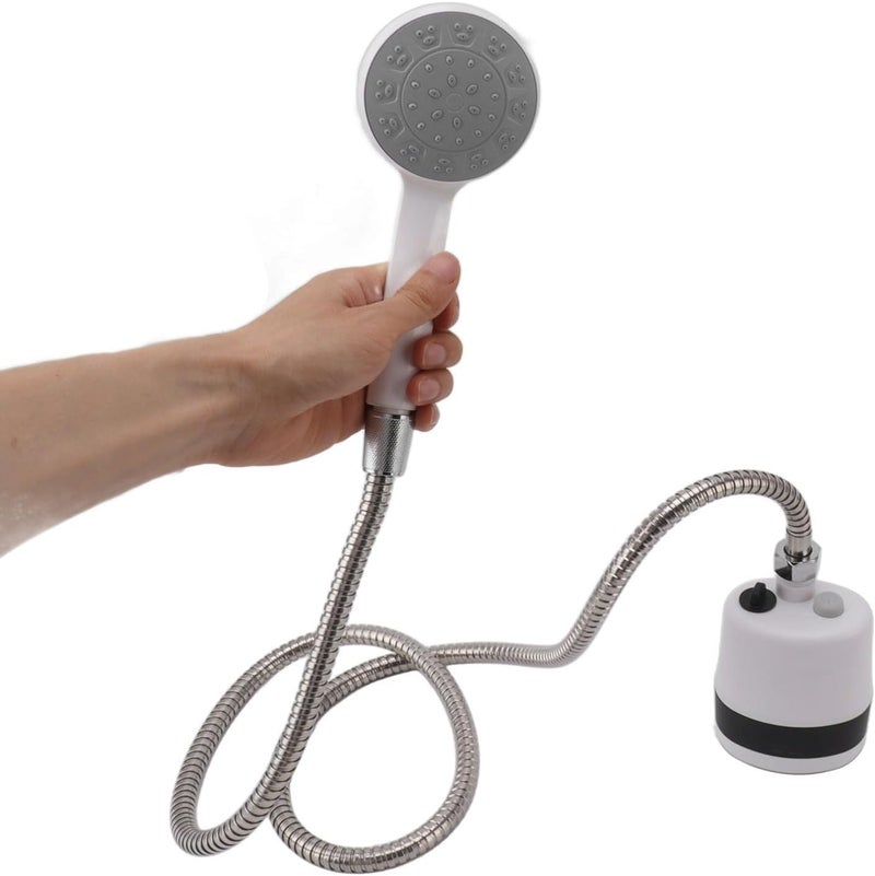 Cpixen Camping Shower Kit, Rechargeable Camping Shower Powerful Water Waterproof 2400mah USB Charging Portable for Dormitory - Image 2