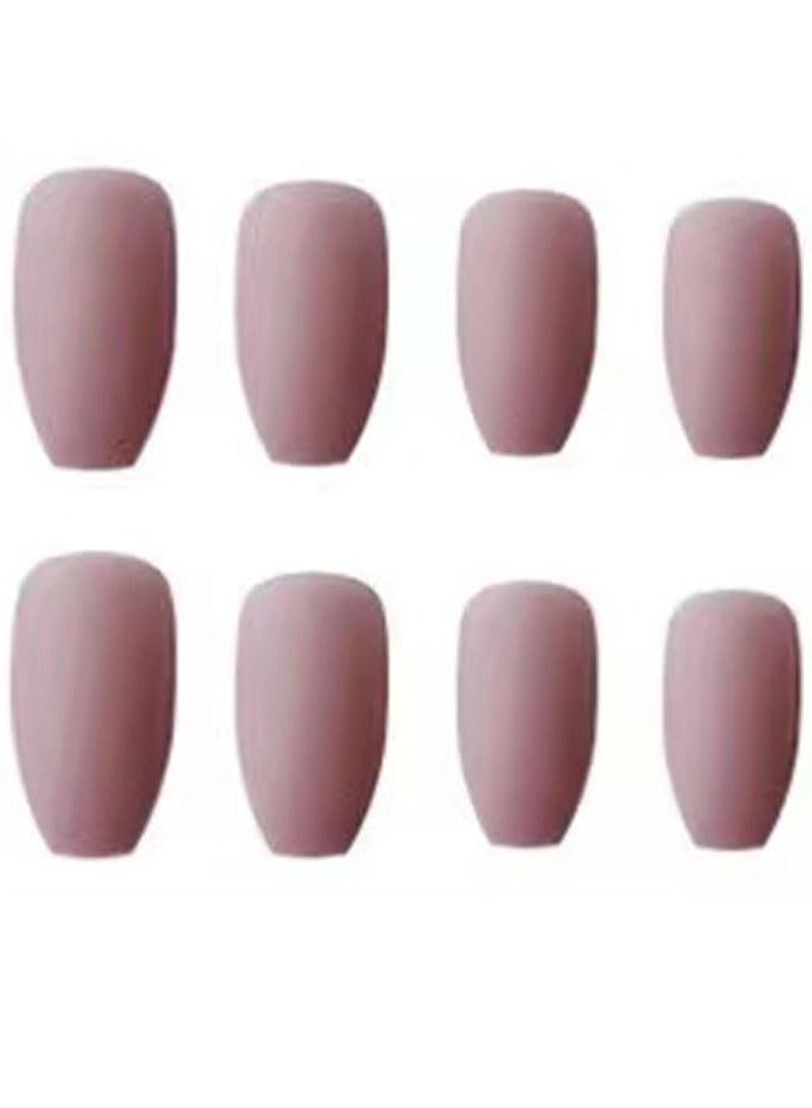 Generic Matt Fake Nail Short Full Cover - 24 Pcs - Image 2