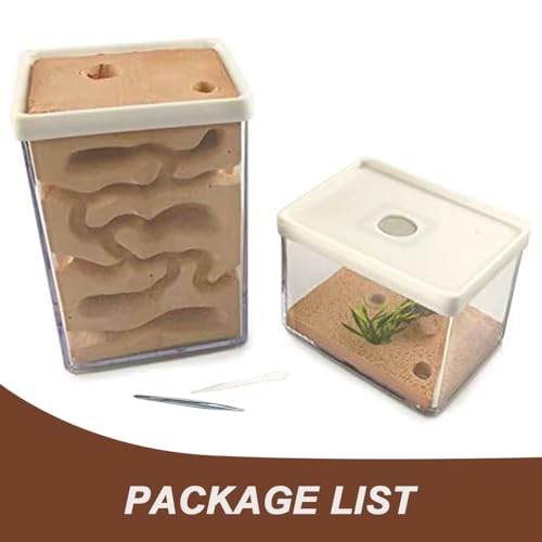 La La Pet Ant Farm Box Detachable Breeding Boxes Plaster Ant Home for Students Study Ant Behavior Observation Educational Formicarium Ant Nest Farm - Image 5