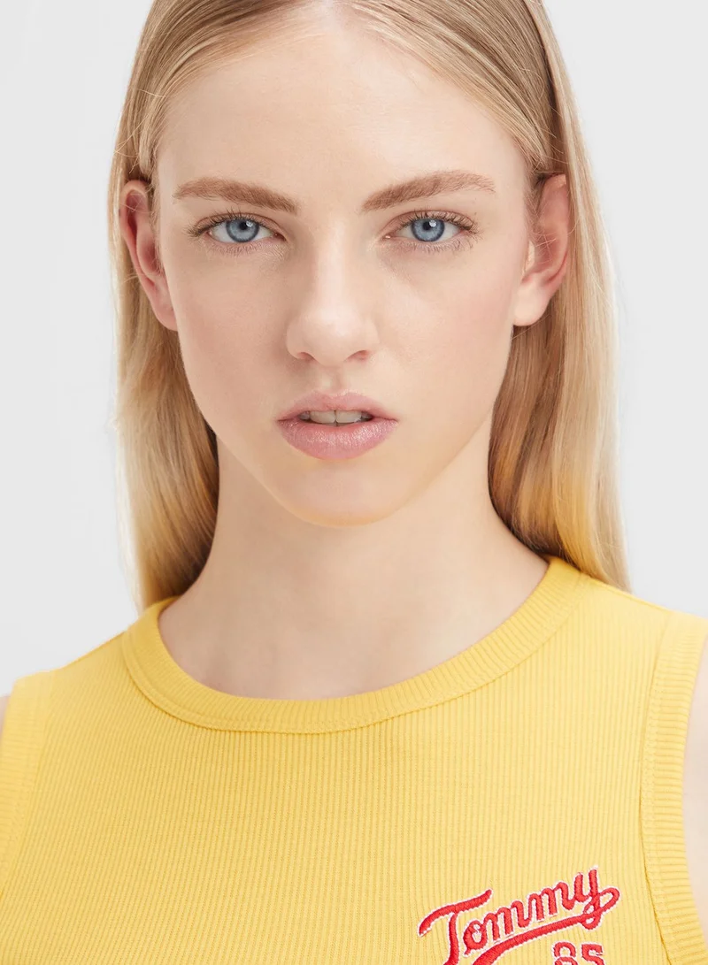 TOMMY JEANS Logo Crop Tank Top