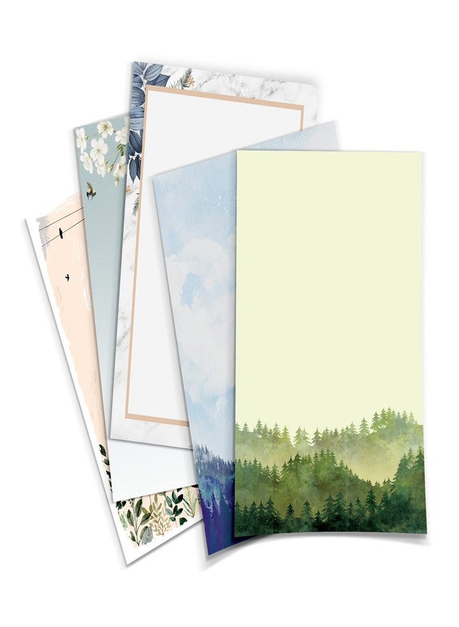 alterEgo A4 Loose Letter Stationery Paper, Pre-printed Sheets for Writing Poems, Letters and Lyrics with Complimentary Kraft Envelopes (50) - Image 1