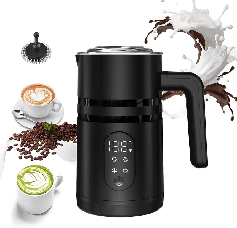 MITCMOLARD Milk Frother, 4 In 1 Milk Steamer and Heater, Automatic Milk Foam Maker, Hot Chocolate Maker, Hot and Cold Foaming Machine for Cappuccino,Hot Chocolate Maker, Temperature Display - Image 1