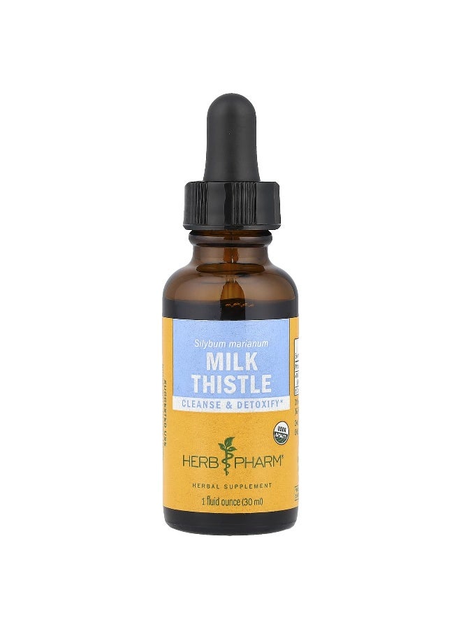 Herb Pharm, Milk Thistle, 607 mg, 1 fl oz (30 ml) (Packaging may vary) - Image 1