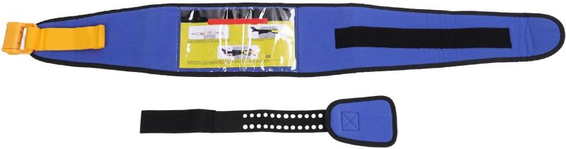 Pelvic Sling: Blue Size L Radiolucent Design - Reusable Medical-grade Polyester Secure Pelvic Stabilization for Emergency Settings, Fracture Management and Orthopedic Recovery - Image 4