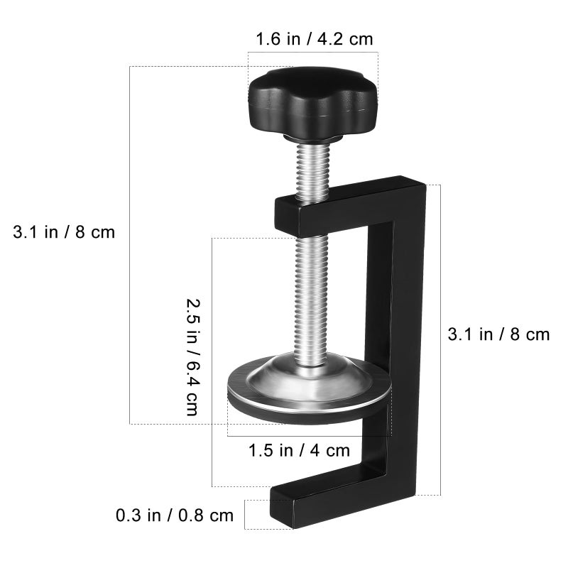 Heavy Duty Metal C Clamp Set 2Pcs for Woodworking Cabinet Furniture Installation - Image 3