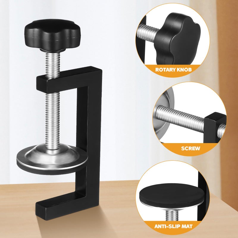 Heavy Duty Metal C Clamp Set 2Pcs for Woodworking Cabinet Furniture Installation - Image 4