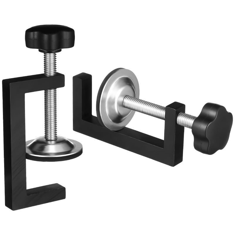 Heavy Duty Metal C Clamp Set 2Pcs for Woodworking Cabinet Furniture Installation - Image 2