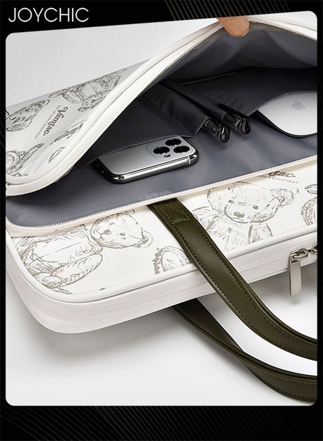 Joychic Fashion Cartoon Bear Pattern Women Laptop Bag Lightweight Portable Shockproof Liner Bag Suitable for 15.6/16inch - Image 4