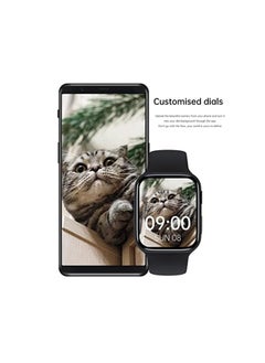 PROMASS Smartwatch i8 Hi Watch 2023 1.75-Inch Full Screen Wireless charging touchscreen Bluetooth Multifunction Tracker With GPS Hiwatch App Ip68 Waterproof Smart Watch (Black)  - Image 2