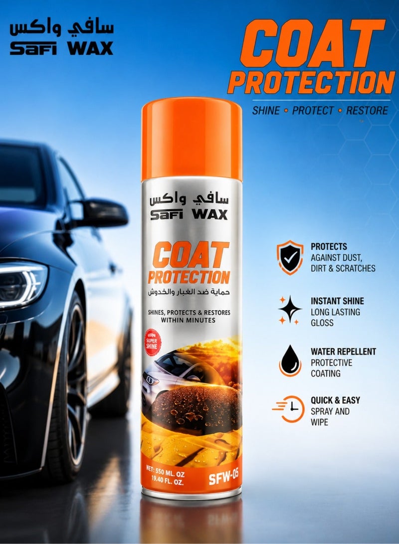 SAFI WAX SFW031 Sandy Beige  Car Paint Protection in Desert Drive Or Long Drive, Car Coat Protection Paint Protection Spray - 500ml - Image 2