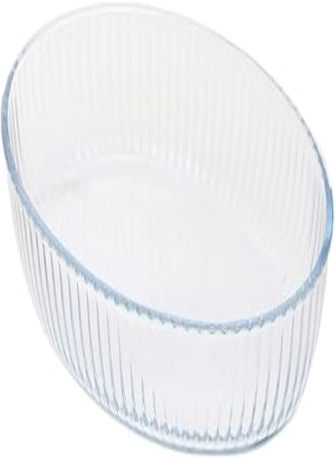 BRO ART Oven Glass Oval Tray / 1.55 Liter Capacity/Elegant design, Trusted Brand, Attractive shape/High Quality Materials