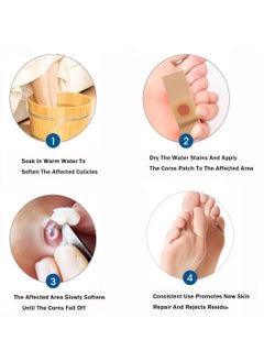 MQFORU 24 Pcs Corn Remover Pads Corn Plasters with Hole for Feet Hand Toe Corn Removal Ideal for Relief Corn Pain and Foot Care Wart Remover Foot Corn Remover Patch Corn Removal Pads  - Image 5