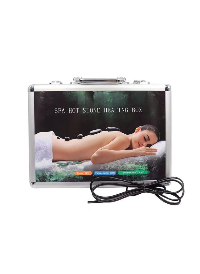 Super ZYouth 20-Piece Heated Massage Stones Set Natural Basalt Stone with Heating Box for Professional or Home Spa  - Image 4