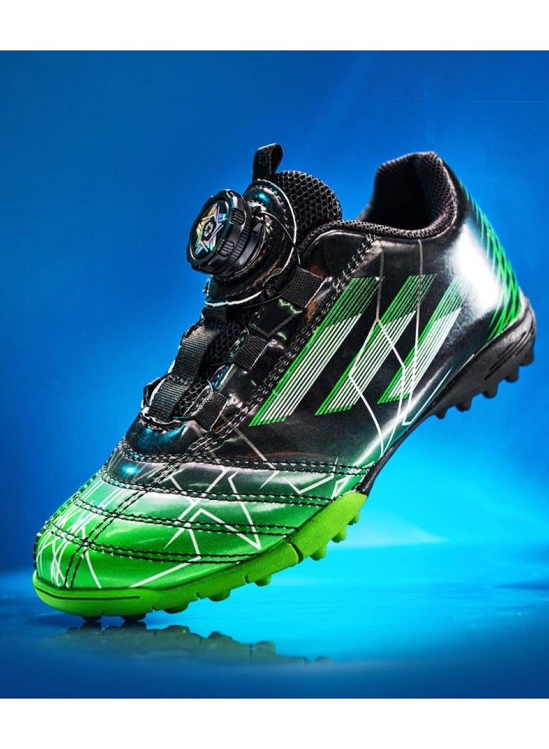 Loquat Low-Top Competition Sports Football Shoes Black/Green  - Image 1