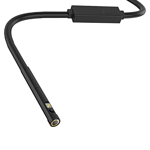 Ulefone uSmart Endoscope E02 لسلسلة Ulefone Armor 30/29/28/27/26/24/21/18/Pad, مقاوم للماء بمعيار IP67, كابل نصف صلب بطول 2M, منظار ثنائي الكاميرا بقطر 5.5 مم, 7 أضواء LED - Image 4