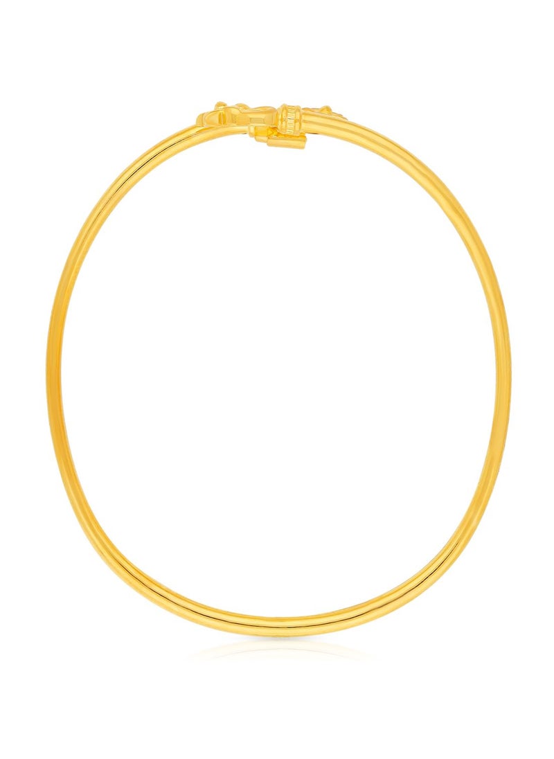 Malabar Gold and Diamonds 22k 916 Purity Malabar Gold Bangle DZBN110Y24  - Image 3