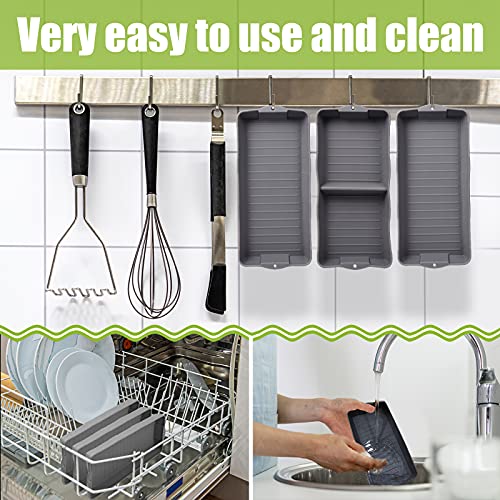 ZIP STANDING Nonstick Bakeware Set, New large size Cake Silicone Sheet Pan, baking pan dividers, Suitable for oven, air fryer to simplify cooking, Safe to use and easy to clean. - Image 5