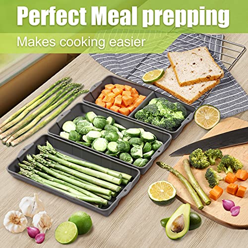 ZIP STANDING Nonstick Bakeware Set, New large size Cake Silicone Sheet Pan, baking pan dividers, Suitable for oven, air fryer to simplify cooking, Safe to use and easy to clean. - Image 2