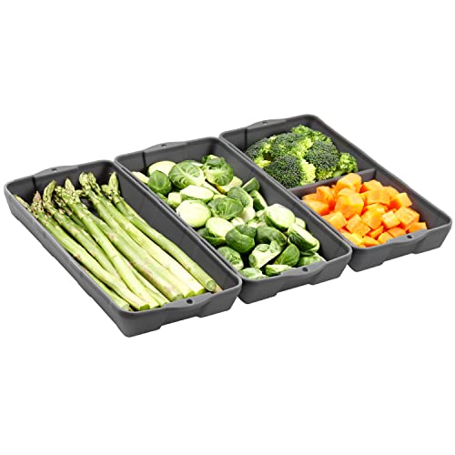 ZIP STANDING Nonstick Bakeware Set, New large size Cake Silicone Sheet Pan, baking pan dividers, Suitable for oven, air fryer to simplify cooking, Safe to use and easy to clean. - Image 1