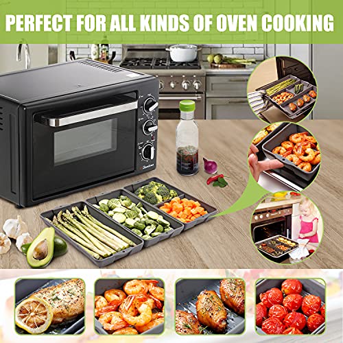 ZIP STANDING Nonstick Bakeware Set, New large size Cake Silicone Sheet Pan, baking pan dividers, Suitable for oven, air fryer to simplify cooking, Safe to use and easy to clean. - Image 4
