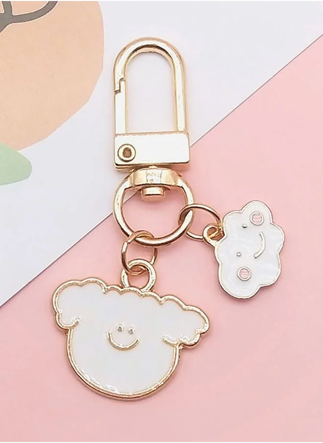 ستايلي Cloud Charm Gold Metal Key Chain