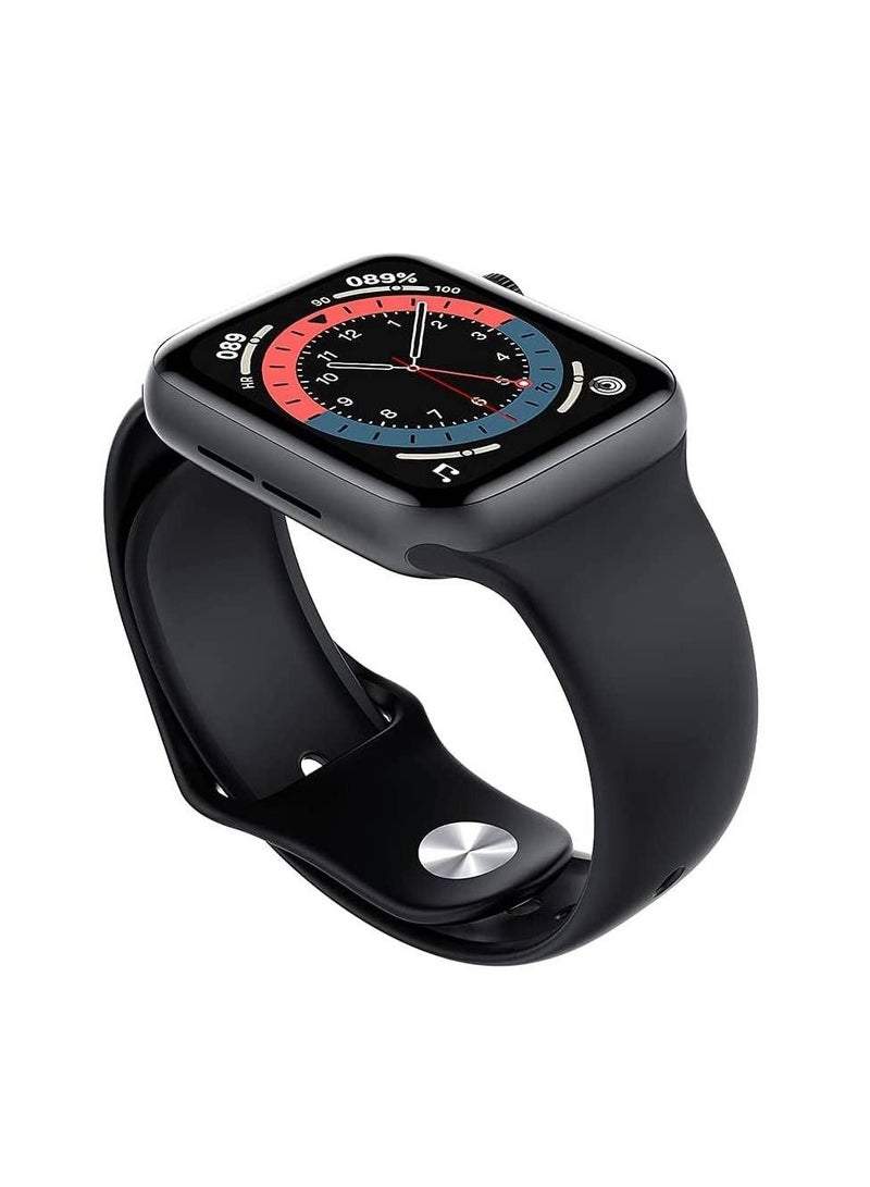 Full Touch Screen Heart Rate/Blood Pressure Monitor Sports Modes Smartwatch Black - Image 2