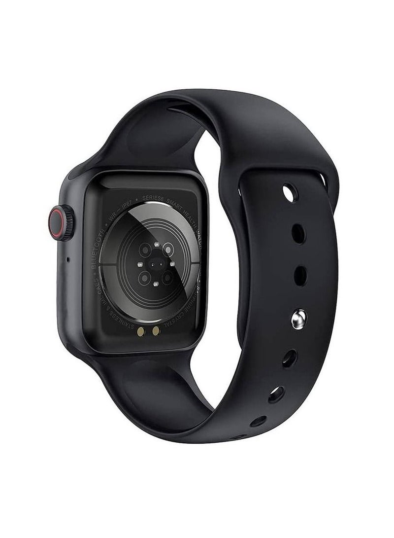 Full Touch Screen Heart Rate/Blood Pressure Monitor Sports Modes Smartwatch Black - Image 3