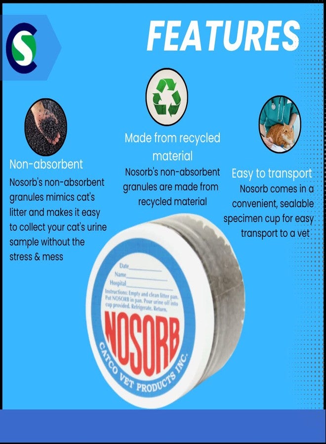 Creative Science Nosorb Non-Absorbent Cat Litter | 6 oz | Easily Collect Urine Samples from Cats - Image 2