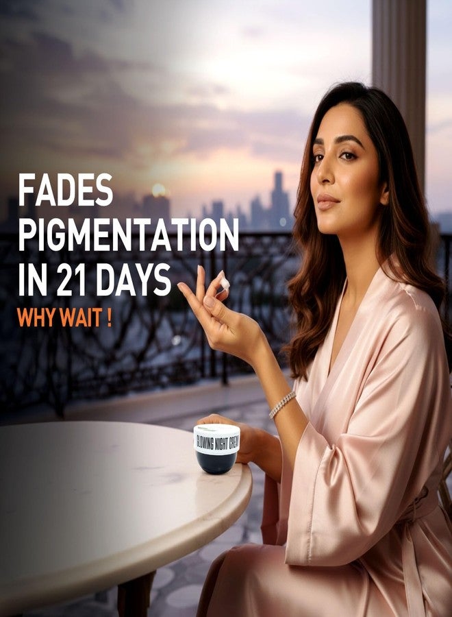 W2 Glowing Night Cream - Mulberry | Brightening & Hydrating Night Moisturizer | Reduces Pigmentation, Uneven Skin Tone, Repairs Overnight | For Men and Women - 80gm - Image 4