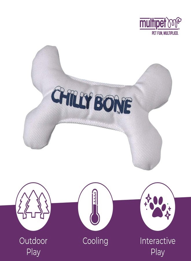 Multipet Chilly Bone Dog Toy - Vanilla-Scented Canvas Freezable Teething Toys - Frozen Dog Toy for Chewing & Playing (1 Count, 7”) - Image 3